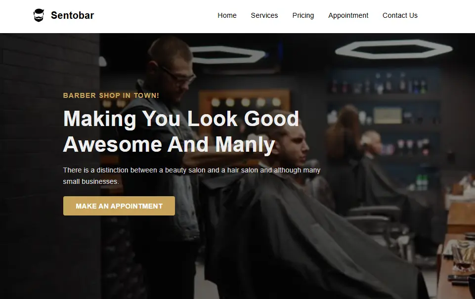Barber Website 1